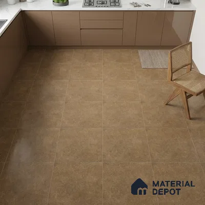 TL 01167 Vibrato Brown Matte Finish 600 x 600 mm Vitrified Wall & Floor Tile - 9 mm (Sample)