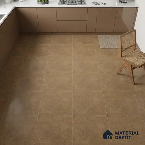 TL 01167 Vibrato Brown Matte Finish 600 x 600 mm Vitrified Wall & Floor Tile - 9 mm