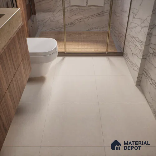 Terrazzo Wall & Floor Tile TL 01172 Zuri Beige Matte Finish 600 x 600 mm Vitrified Tile - 9 mm