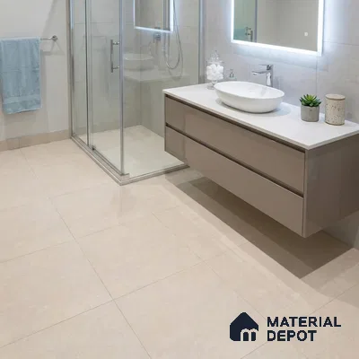 Terrazzo Wall & Floor Tile TL 01172 Zuri Beige Matte Finish 600 x 600 mm Vitrified Tile - 9 mm