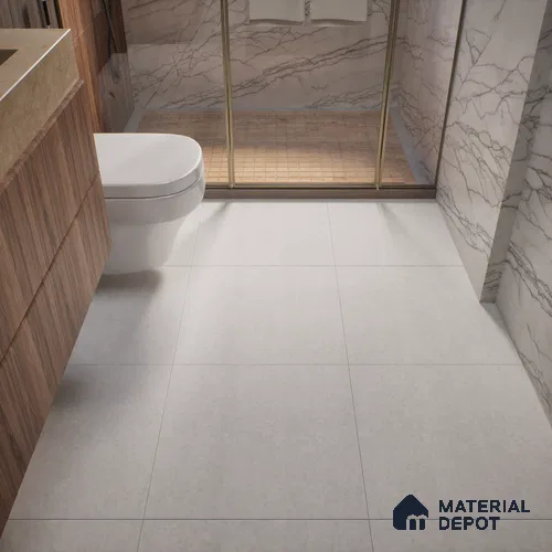Terrazzo Wall & Floor Tile TL 01173 Zuri Grey Matte Finish 600 x 600 mm Vitrified Tile - 9 mm