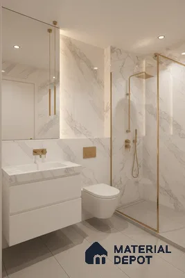 Endless Floor & Wall Vitrified Tile Silken White 4 ft x 2 ft | TL 01184 Glossy Finish - 9 mm | Suitable for Living Room, Bedroom (Sample)