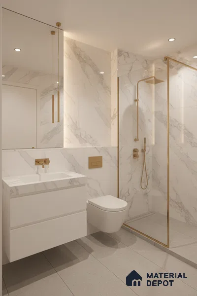 Endless Floor & Wall Vitrified Tile Silken White 4 ft x 2 ft | TL 01184 Glossy Finish - 9 mm | Suitable for Living Room, Bedroom (Sample)