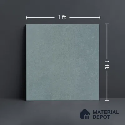 Cement Matching Floor Tile TL 01202 D Quanto Aqua 1 ft x 1 ft Ceramic Anti Skid Anti Skid Matte Finish Tile - 8 mm | Suitable for Bathroom, Balcony