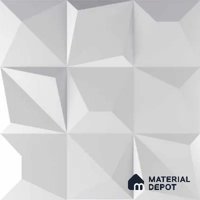 3D Wall Tile TL 01433 A Dusk White 300 x 300 mm Ceramic Glazed Matte Finish Tile - 9 mm