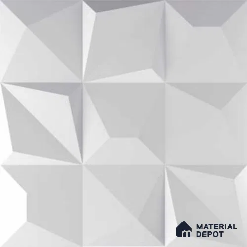 3D Wall Tile TL 01433 A Dusk White 300 x 300 mm Ceramic Glazed Matte Finish Tile - 9 mm