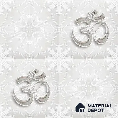 3D Wall Tile TL 01460 B Piazza Omkara HL 300 x 300 mm Ceramic Glazed Glossy Finish Tile - 9 mm