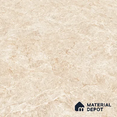 Budget Friendly Large Format Marble Floor & Wall Tile TL 01461 A Aspire Beige 6 ft x 4 ft Glossy Finish Vitrified Tile - 9 mm | Suitable For Living Room, Bedroom, Office | Adhesive and Spacers Must be Used During Installation