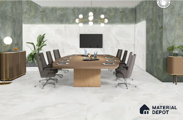 Large Format Marble Floor & Wall Tile TL 01466 Mercato Onyx 6 ft x 4 ft Glossy Finish Vitrified Tile - 9 mm | Suitable For Living Room, Bedroom, Office | Adhesive and Spacers Must be Used During Installation