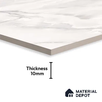 Large Format Marble Floor & Wall Tile TL 01466 Mercato Onyx 6 ft x 4 ft Glossy Finish Vitrified Tile - 9 mm | Suitable For Living Room, Bedroom, Office | Adhesive and Spacers Must be Used During Installation