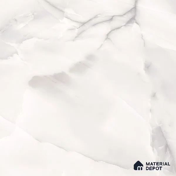 Large Format Marble Floor & Wall Tile TL 01466 Mercato Onyx 6 ft x 4 ft Glossy Finish Vitrified Tile - 9 mm | Suitable For Living Room, Bedroom, Office | Adhesive and Spacers Must be Used During Installation