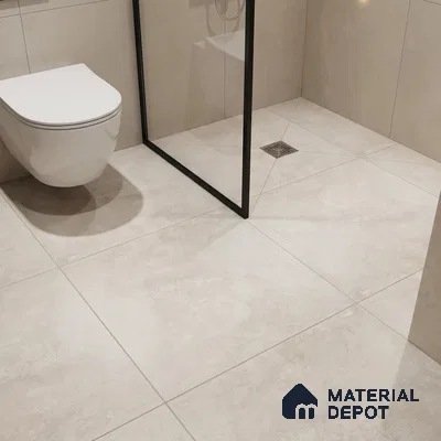 Parking Floor Tile TL 01482 Petrus Pearl 16 x 16 inch Vitrified Anti Skid Matte Finish Heavy Duty Tile - 12 mm | 4 Random Design | Suitable For Bathroom, High Traffic Areas, Balcony | Pattern Alignment May Vary | 2-3 mm Spacer is Mandatory