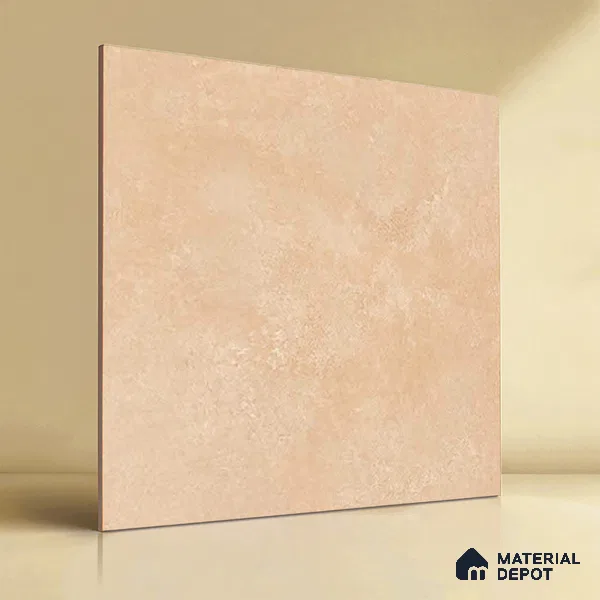 Cement Look Wall & Floor Cream Matte Finish Porcelain Tile | TL 01483 B 2 ft x 2 ft - 9 mm | Suitable For Living Room, Bedroom & Balcony