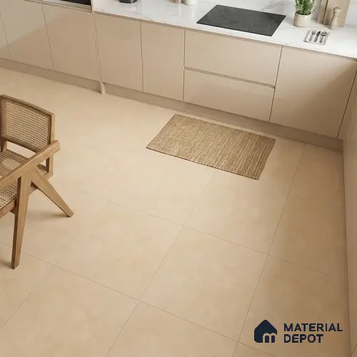 TL 01483 B Desert Cream 2 ft x 2 ft Matte Finish Wall and Floor Porcelain Tile - 9 mm