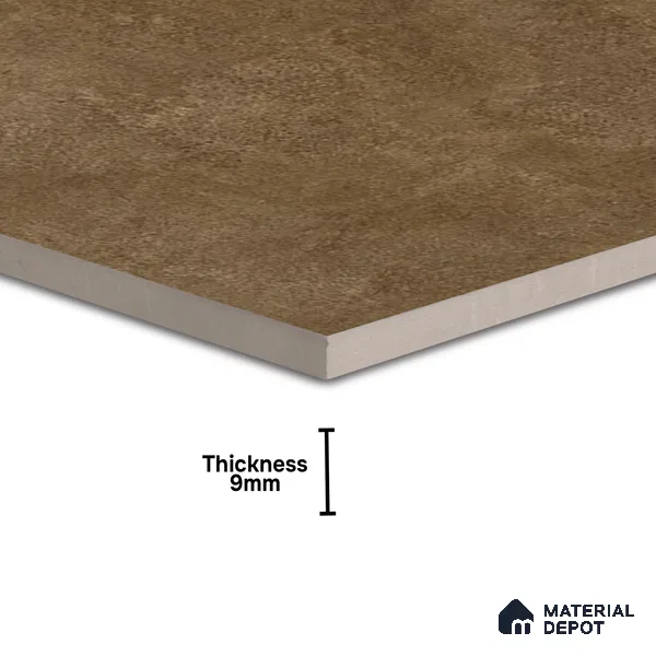 Stone Wall & Floor Tile TL 01483 A Dun Brown 2 ft x 2 ft Matte Finish Porcelain Tile - 9 mm