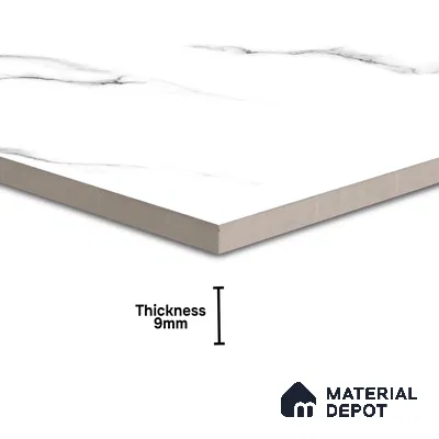 TL 01485 Pearl White 2 ft x 2 ft Matte Finish Wall and Floor Porcelain Tile - 9 mm