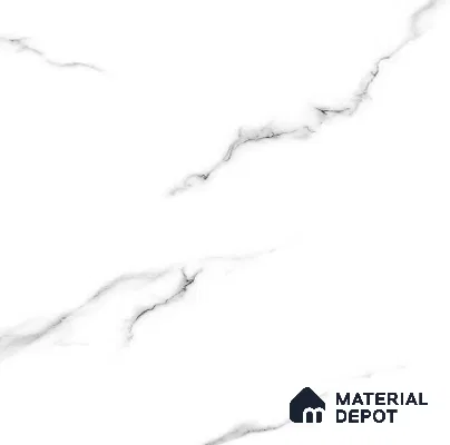 TL 01485 Pearl White 2 ft x 2 ft Matte Finish Wall and Floor Porcelain Tile - 9 mm