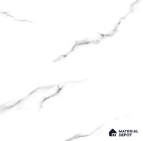 TL 01485 Pearl White 2 ft x 2 ft Matte Finish Wall and Floor Porcelain Tile - 9 mm