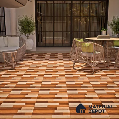 TL 01488 Rosy Brown 2 ft x 2 ft Matte Finish Wall and Floor Porcelain Tile - 9 mm