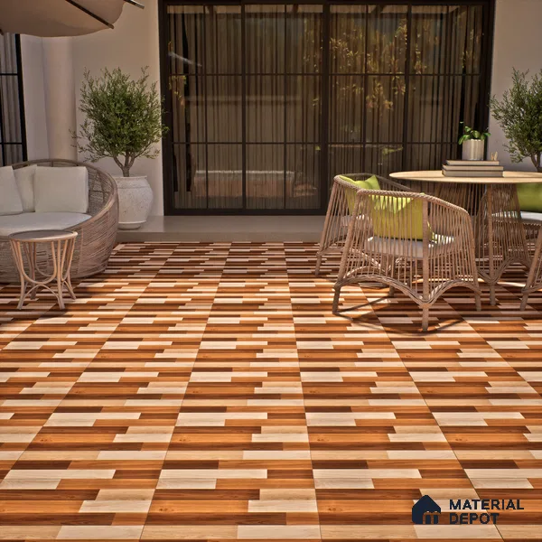 TL 01488 Rosy Brown 2 ft x 2 ft Matte Finish Wall and Floor Porcelain Tile - 9 mm