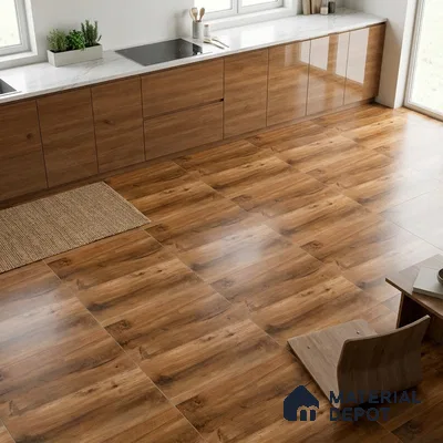 TL 01490 Raw Umber 2 ft x 2 ft Matte Finish Wall and Floor Porcelain Tile - 9 mm