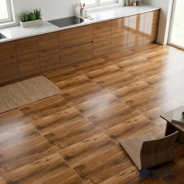 TL 01490 Raw Umber 2 ft x 2 ft Matte Finish Wall and Floor Porcelain Tile - 9 mm