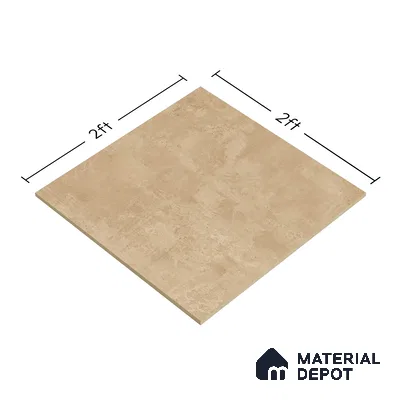 TL 01492 Chamoisee Brown 2 ft x 2 ft Matte Finish Wall and Floor Porcelain Tile - 9 mm