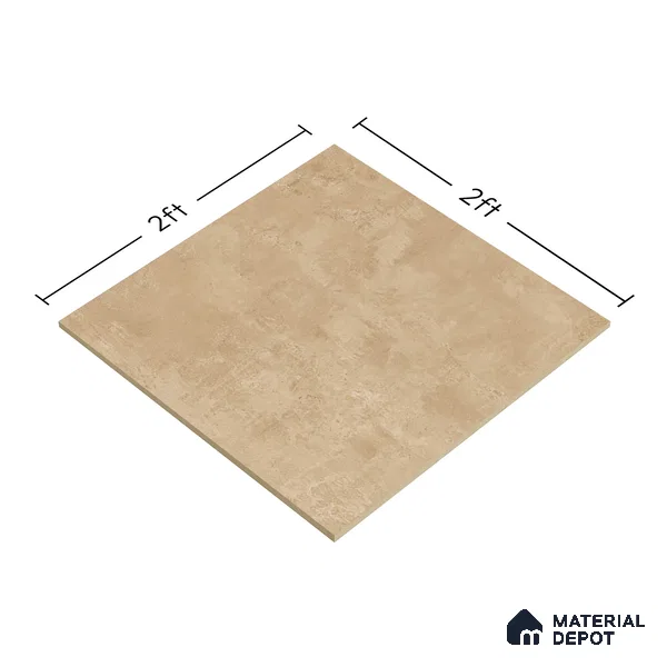 TL 01492 Chamoisee Brown 2 ft x 2 ft Matte Finish Wall and Floor Porcelain Tile - 9 mm