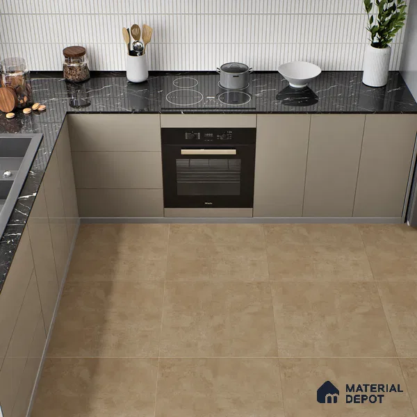 TL 01492 Chamoisee Brown 2 ft x 2 ft Matte Finish Wall and Floor Porcelain Tile - 9 mm