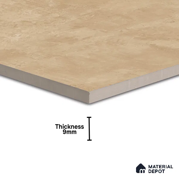 TL 01492 Chamoisee Brown 2 ft x 2 ft Matte Finish Wall and Floor Porcelain Tile - 9 mm