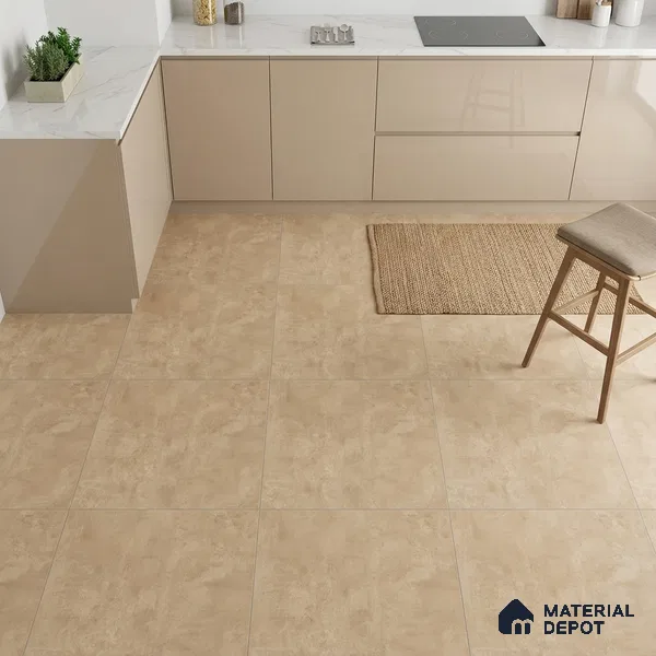 TL 01492 Chamoisee Brown 2 ft x 2 ft Matte Finish Wall and Floor Porcelain Tile - 9 mm