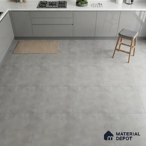 TL 01494 Gris 2 ft x 2 ft Matte Finish Wall and Floor Porcelain Tile - 9 mm