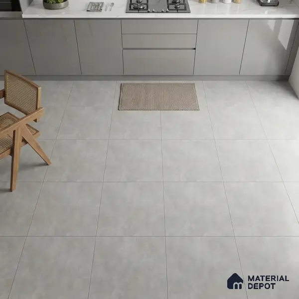 TL 01498 Grey 2 ft x 2 ft Matte Finish Wall and Floor Porcelain Tile - 9 mm