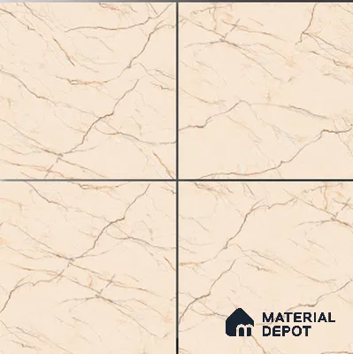 Moroccan Crema Marfil Wall & Floor Tile TL 01502 Warm Beige 2 ft x 2 ft Matte Finish Porcelain Tile - 9 mm | Suitable For Living Room, Bedroom, Kitchen, Bathroom