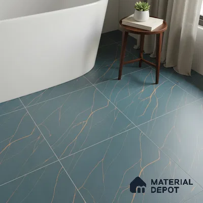 TL 01507 Ocean Azul 12 x 12 inch Matte Finish Digital Ceramic Anti Skid Floor Tile - 6 mm