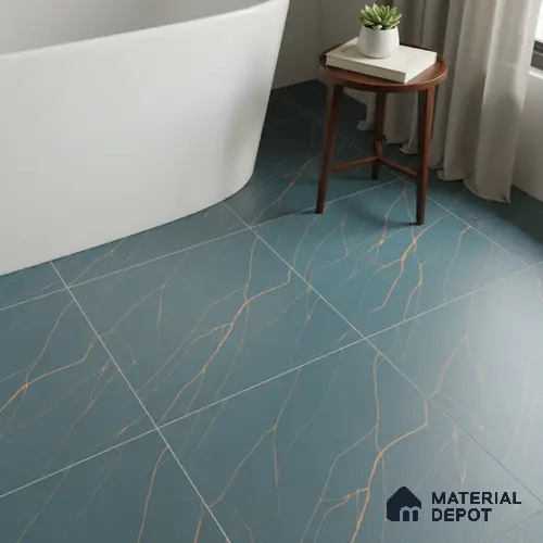TL 01507 Ocean Azul 12 x 12 inch Matte Finish Digital Ceramic Anti Skid Floor Tile - 6 mm