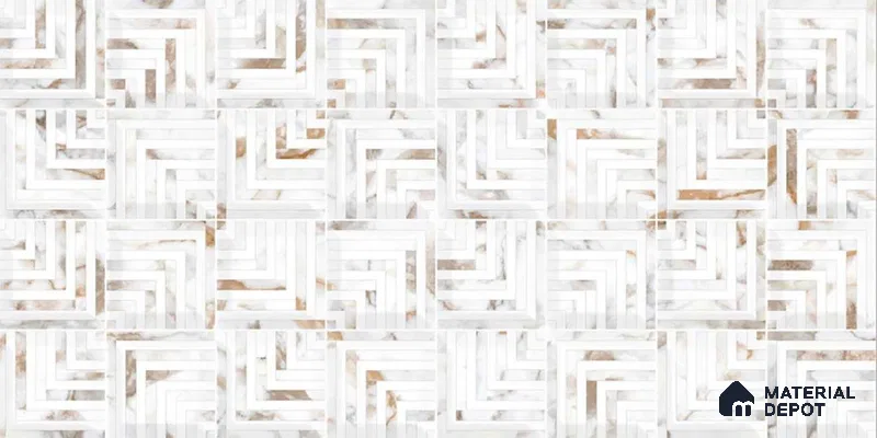 TL 01532 B Satvario Gold HL1 600 x 300 mm Ceramic Wall Tile - 8 mm