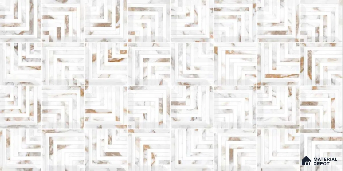 TL 01532 B Satvario Gold HL1 600 x 300 mm Ceramic Wall Tile - 8 mm