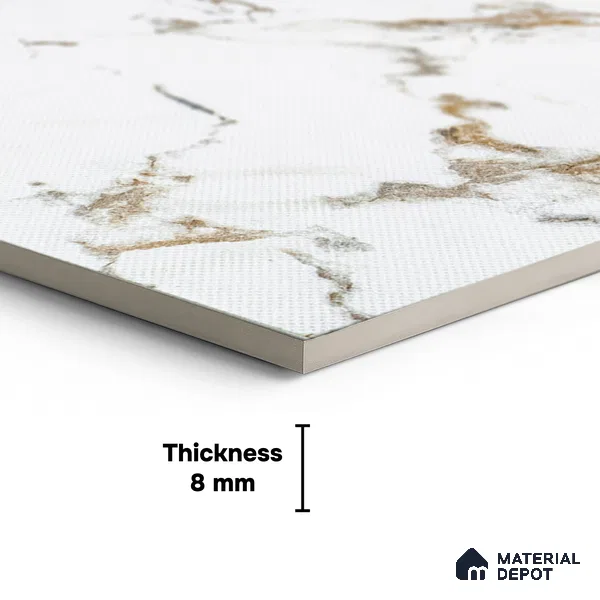 TL 01532 A Satvario Gold 300 x 300 mm Ceramic Anti Skid Matte Finish Bathroom Floor Tile - 8 mm