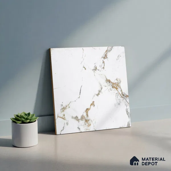 TL 01532 A Satvario Gold 300 x 300 mm Ceramic Anti Skid Matte Finish Bathroom Floor Tile - 8 mm