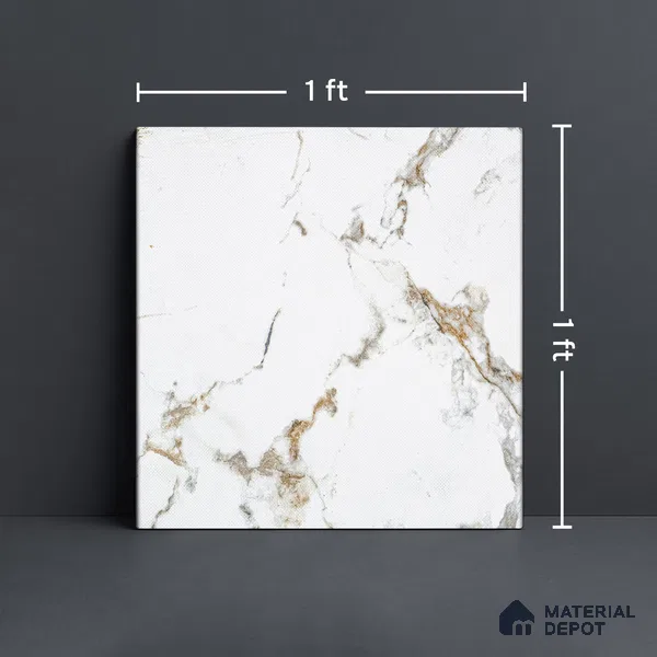 TL 01532 A Satvario Gold 300 x 300 mm Ceramic Anti Skid Matte Finish Bathroom Floor Tile - 8 mm