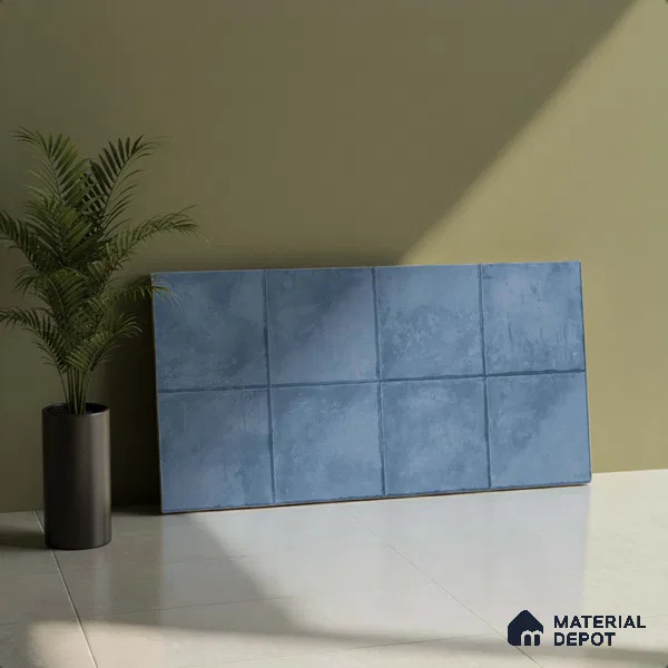 TL 01534 C Tripoli Blue 600 x 300 mm Ceramic Wall Tile - 8 mm