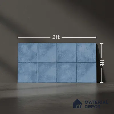 TL 01534 C Tripoli Blue 600 x 300 mm Ceramic Wall Tile - 8 mm