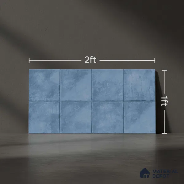 TL 01534 C Tripoli Blue 600 x 300 mm Ceramic Wall Tile - 8 mm