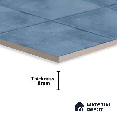 TL 01534 C Tripoli Blue 600 x 300 mm Ceramic Wall Tile - 8 mm