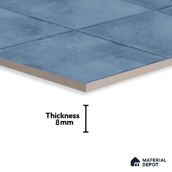 TL 01534 C Tripoli Blue 600 x 300 mm Ceramic Wall Tile - 8 mm