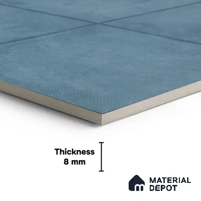 Rustic Wall & Floor Tile TL 01534 A Tripoli Blue 300 x 300 mm Ceramic Anti Skid Matte Finish Bathroom Tile - 8 mm