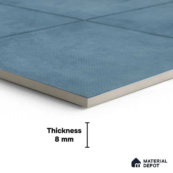 Rustic Wall & Floor Tile TL 01534 A Tripoli Blue 300 x 300 mm Ceramic Anti Skid Matte Finish Bathroom Tile - 8 mm