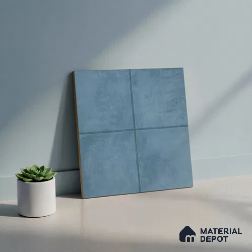 Rustic Wall & Floor Tile TL 01534 A Tripoli Blue 300 x 300 mm Ceramic Anti Skid Matte Finish Bathroom Tile - 8 mm