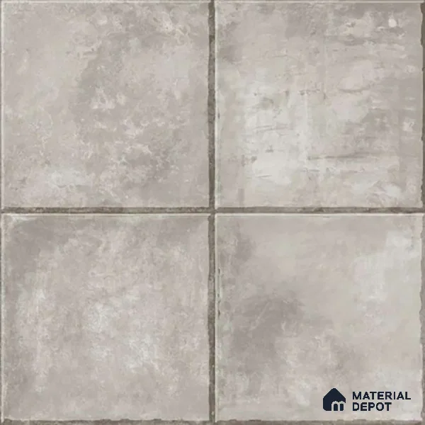 Stone Look Matte Finish Grey Ceramic Floor Tile | TL 01536 | 1 ft x 1 ft - 8 mm | Suitable For Bathroom, Balcony & Utility Area